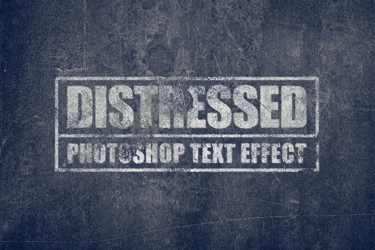 Distressed Text in Photoshop