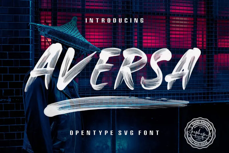 Aversa Brush Font