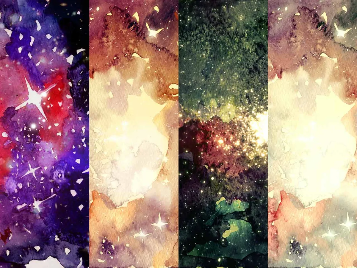 Watercolor Galaxy Textures