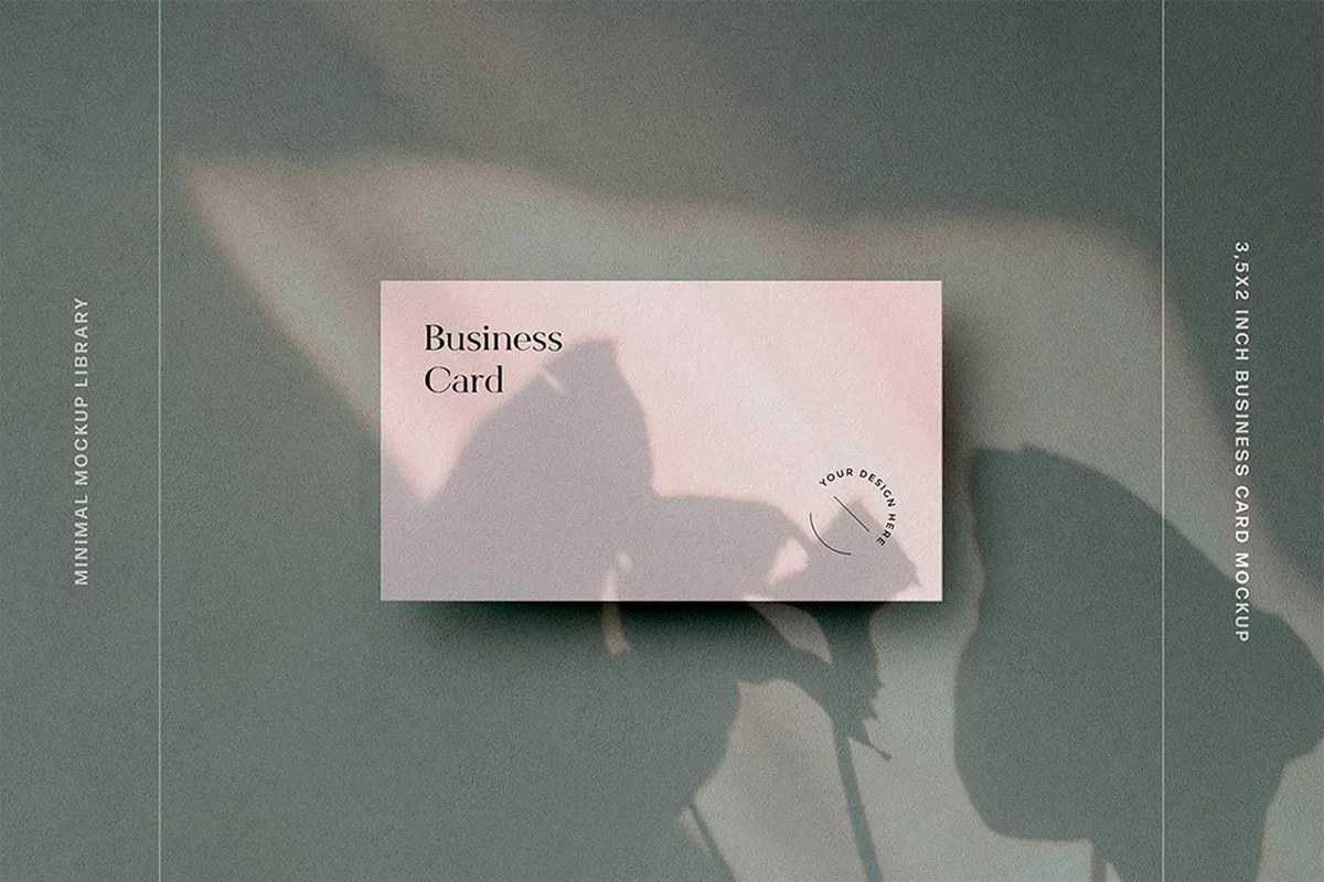 3,5X2 Inch Business Card Mockups