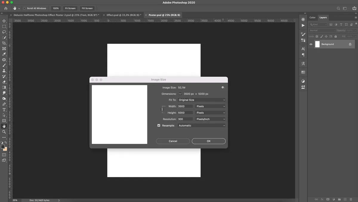 Using Halftone Photoshop Effect for Poster Design
