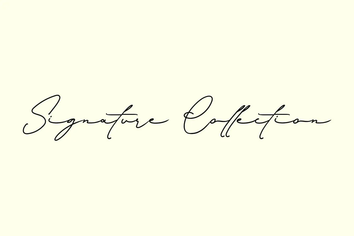 Signature Collection Font