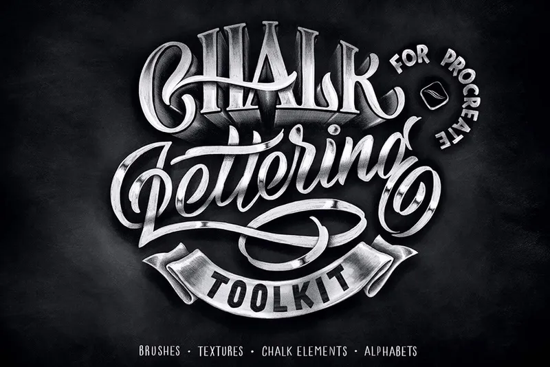 Chalk Lettering Procreate Brushes