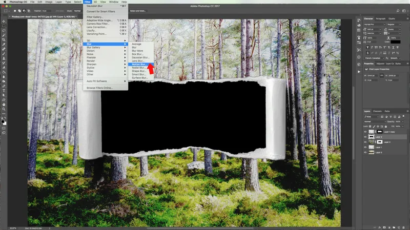 How To Create a Torn Image Overlap in Photoshop