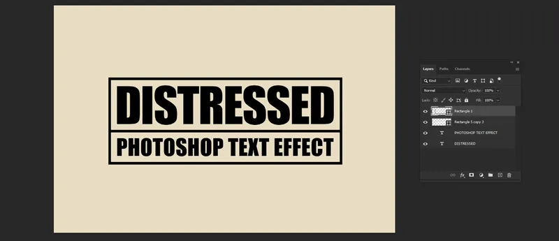 Distressed Text in Photoshop
